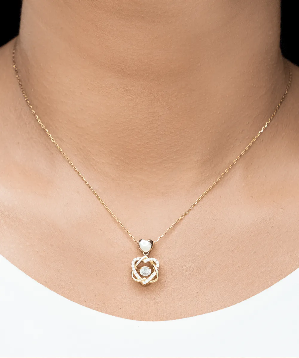 I'm Sorry - Heart Knot Necklace With Message Card Gift For Wife, Soulmate, Girlfriend