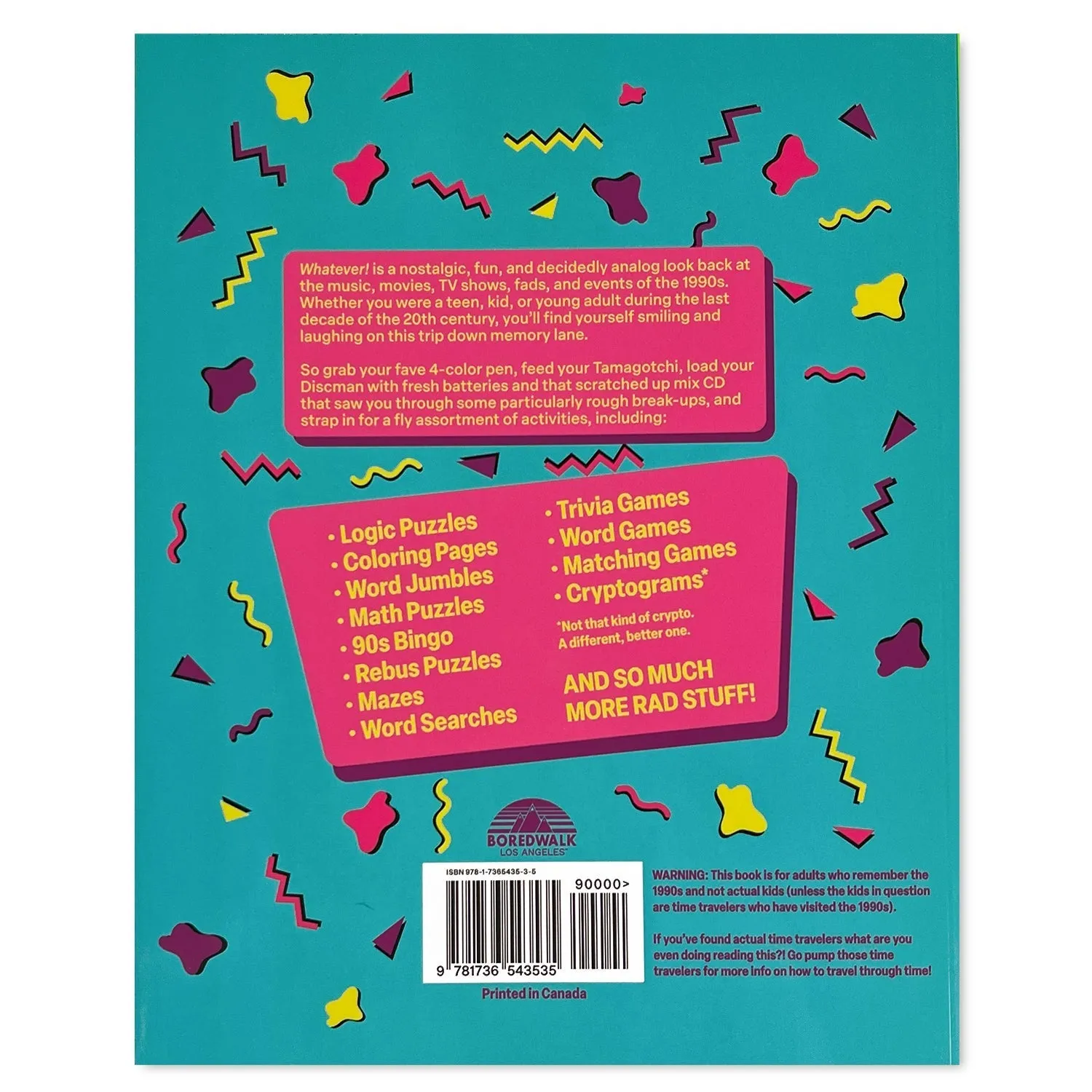 Imperfect Whatever! An Activity Book for 90s Kids