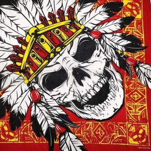 Indianer Totenkopf Bandana