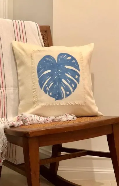 Indigo on White Shibori Throw Pillows