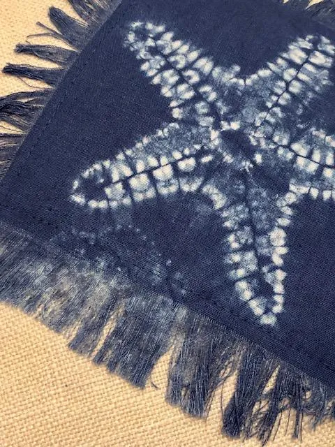 Indigo on White Shibori Throw Pillows
