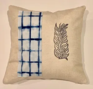Indigo on White Shibori Throw Pillows
