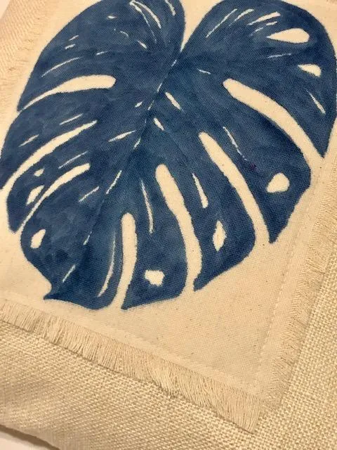Indigo on White Shibori Throw Pillows