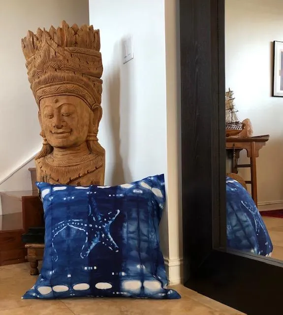Indigo Shibori X-Large Throw Pillows