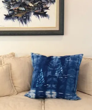 Indigo Shibori X-Large Throw Pillows