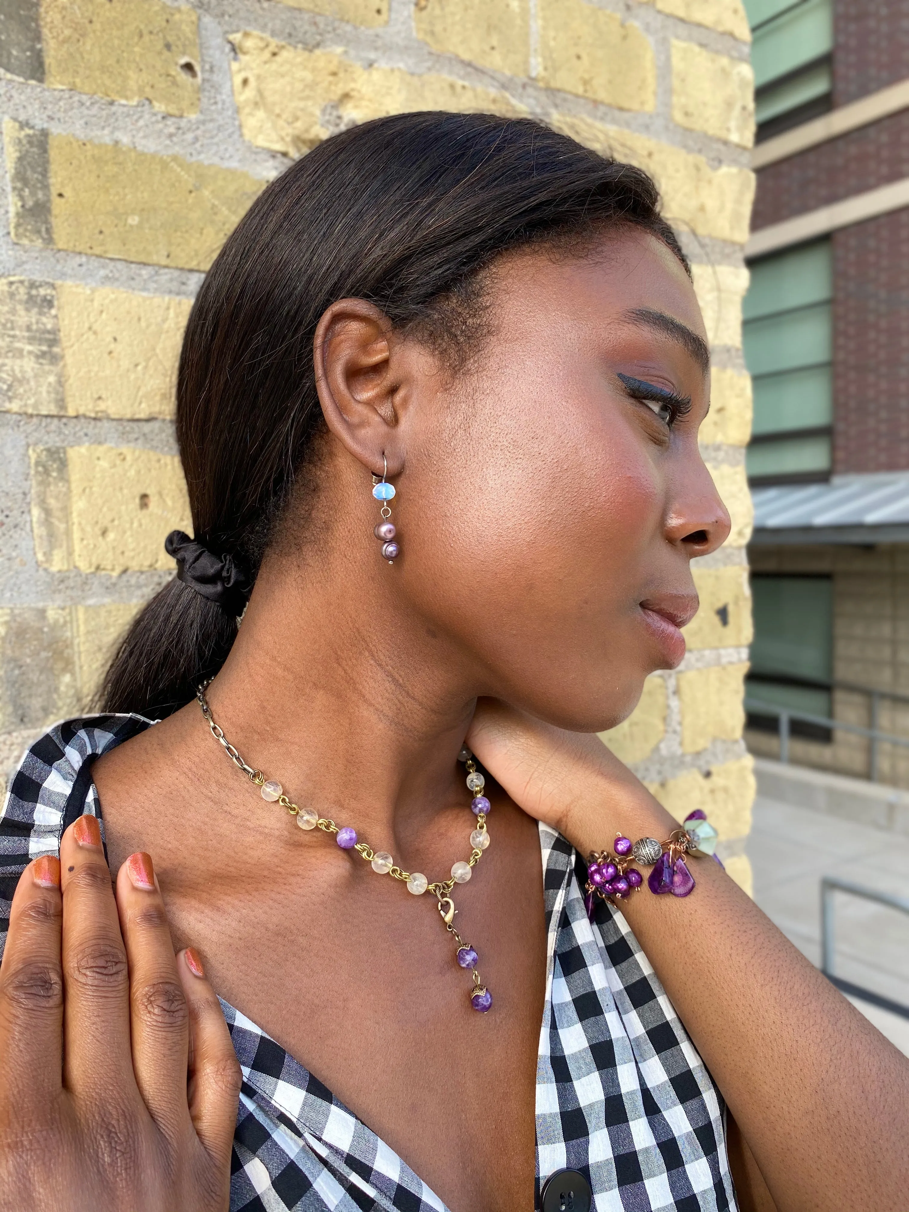 Interchangeable Amethyst Necklace