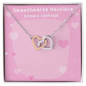 Interlocking Sweethearts Necklace (With Message Card)