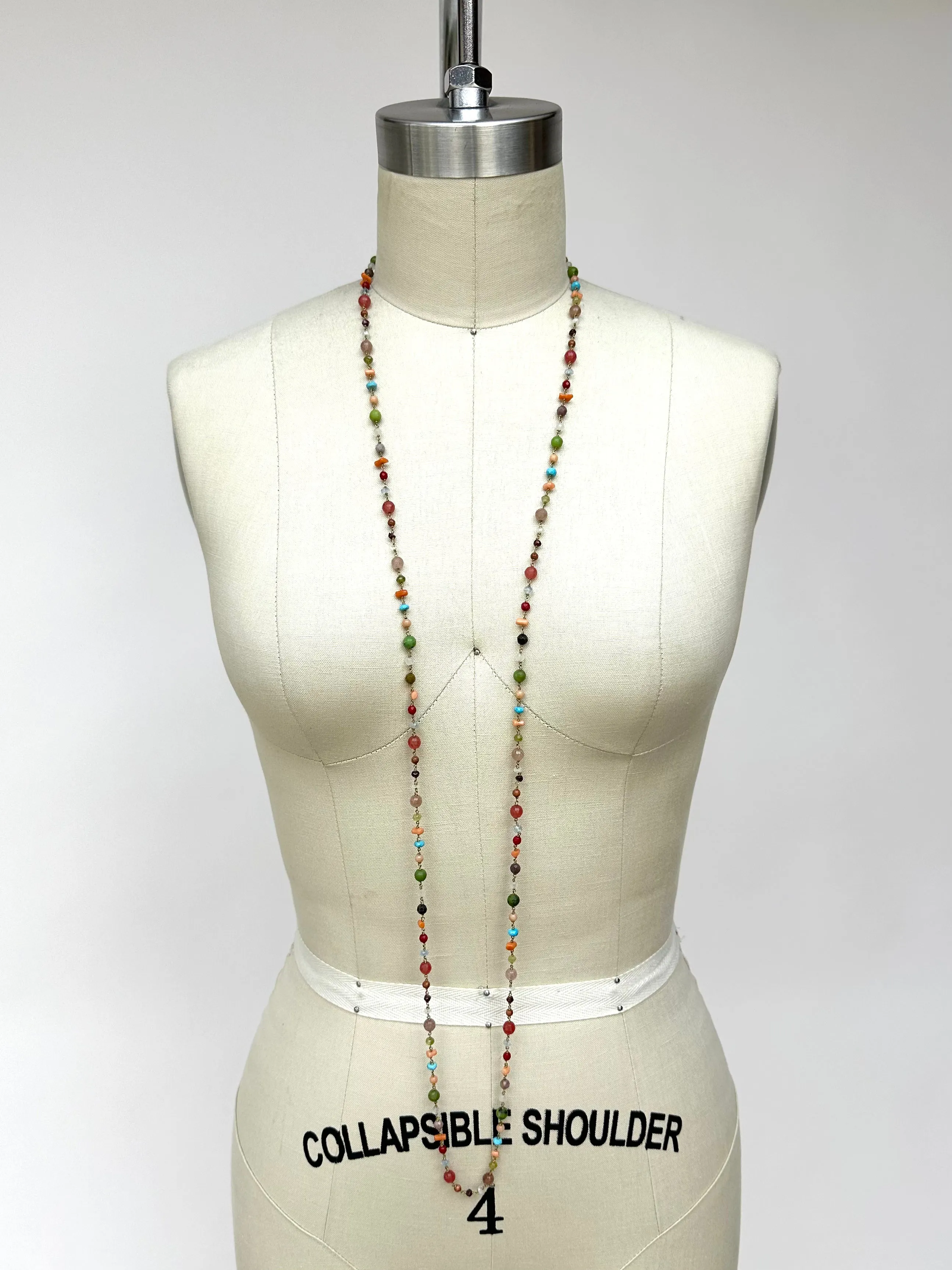 Italian Chain Beaded Necklace