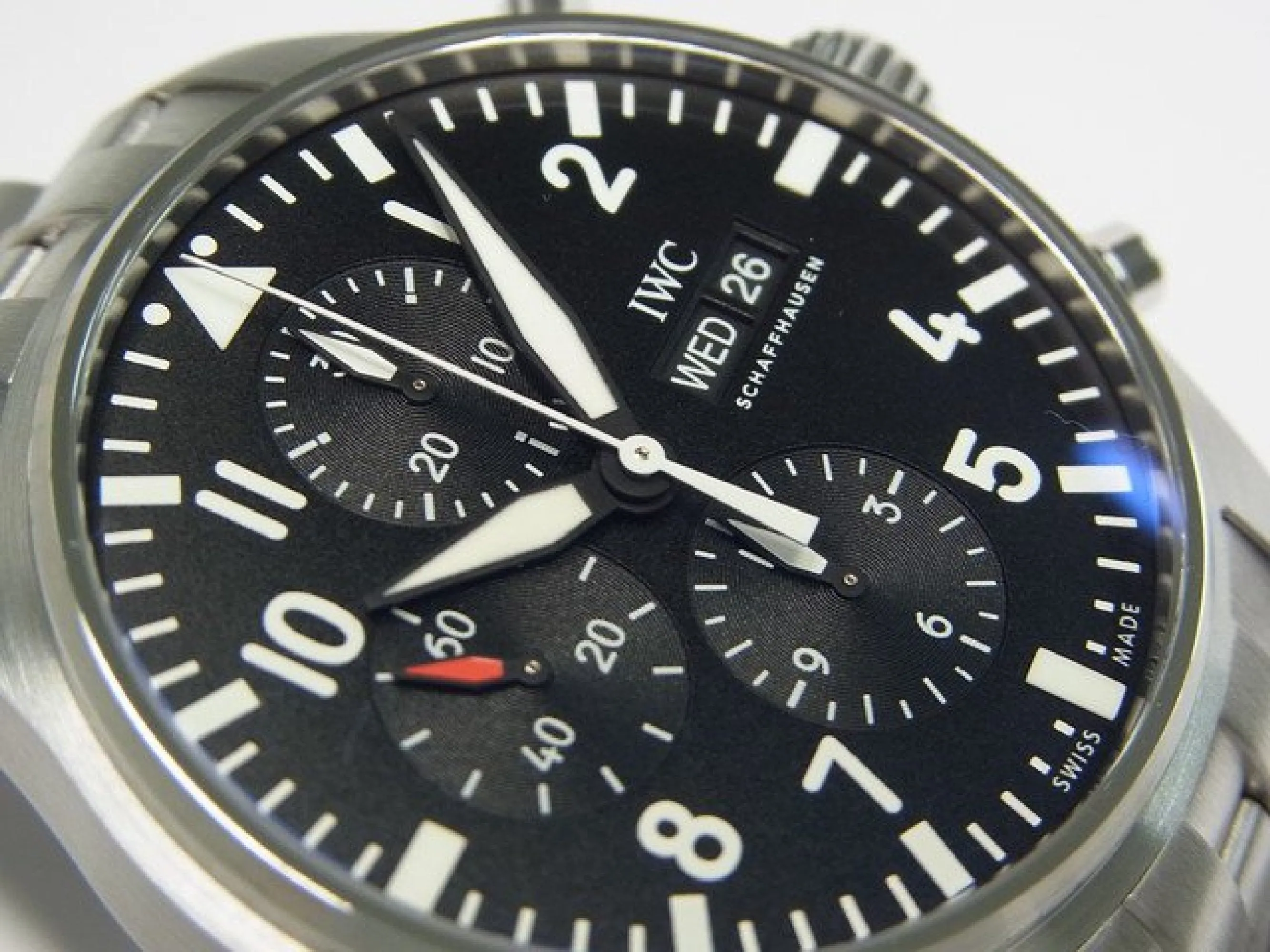 IWC Pilot's watch Chronograph black IW377710 Genuine goods Mens 183406421