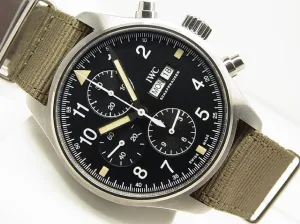 IWC Pilot's watch Chronograph IW377724 Genuine goods Mens 167655086