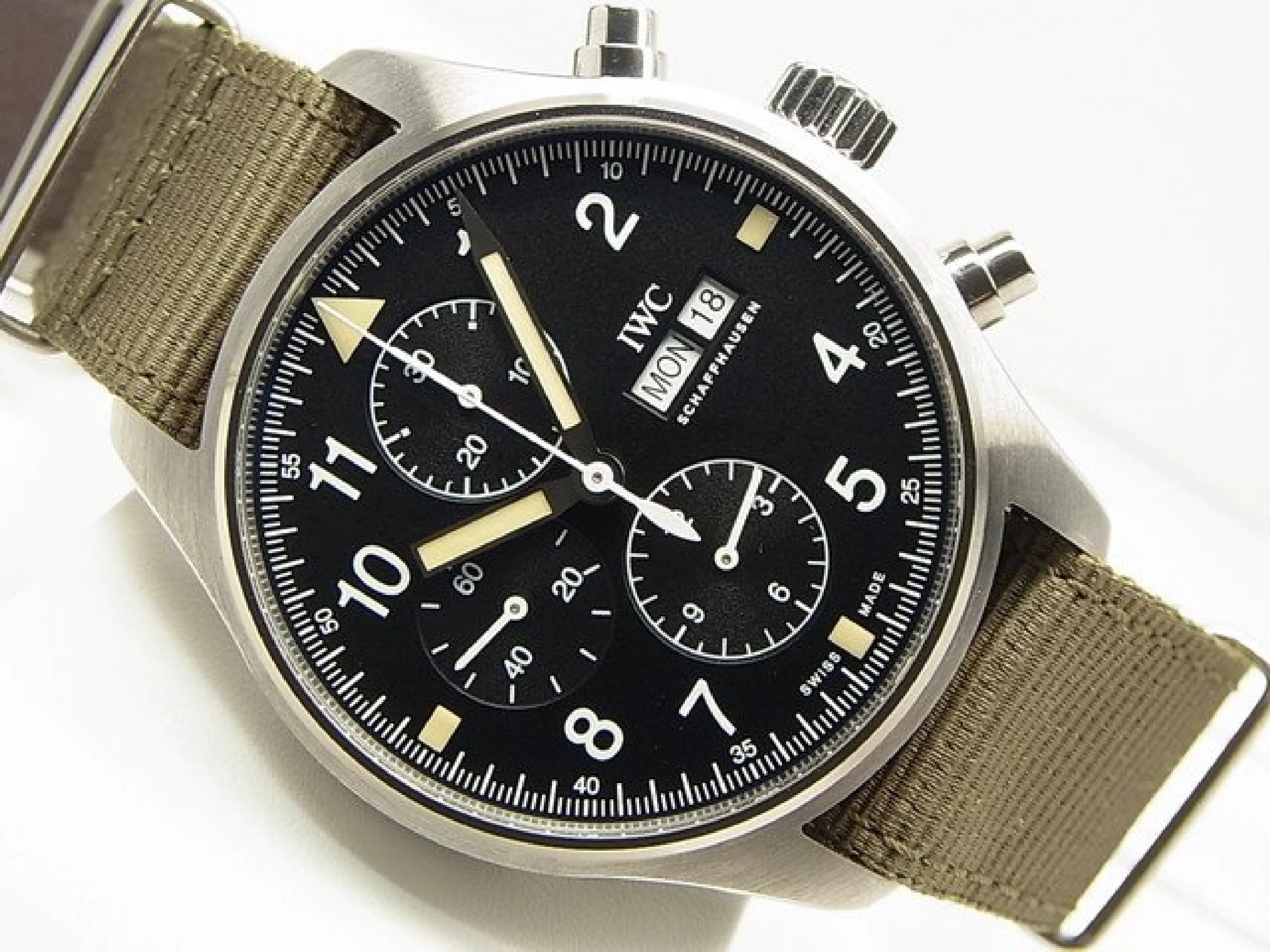 IWC Pilot's watch Chronograph IW377724 Genuine goods Mens 167655086