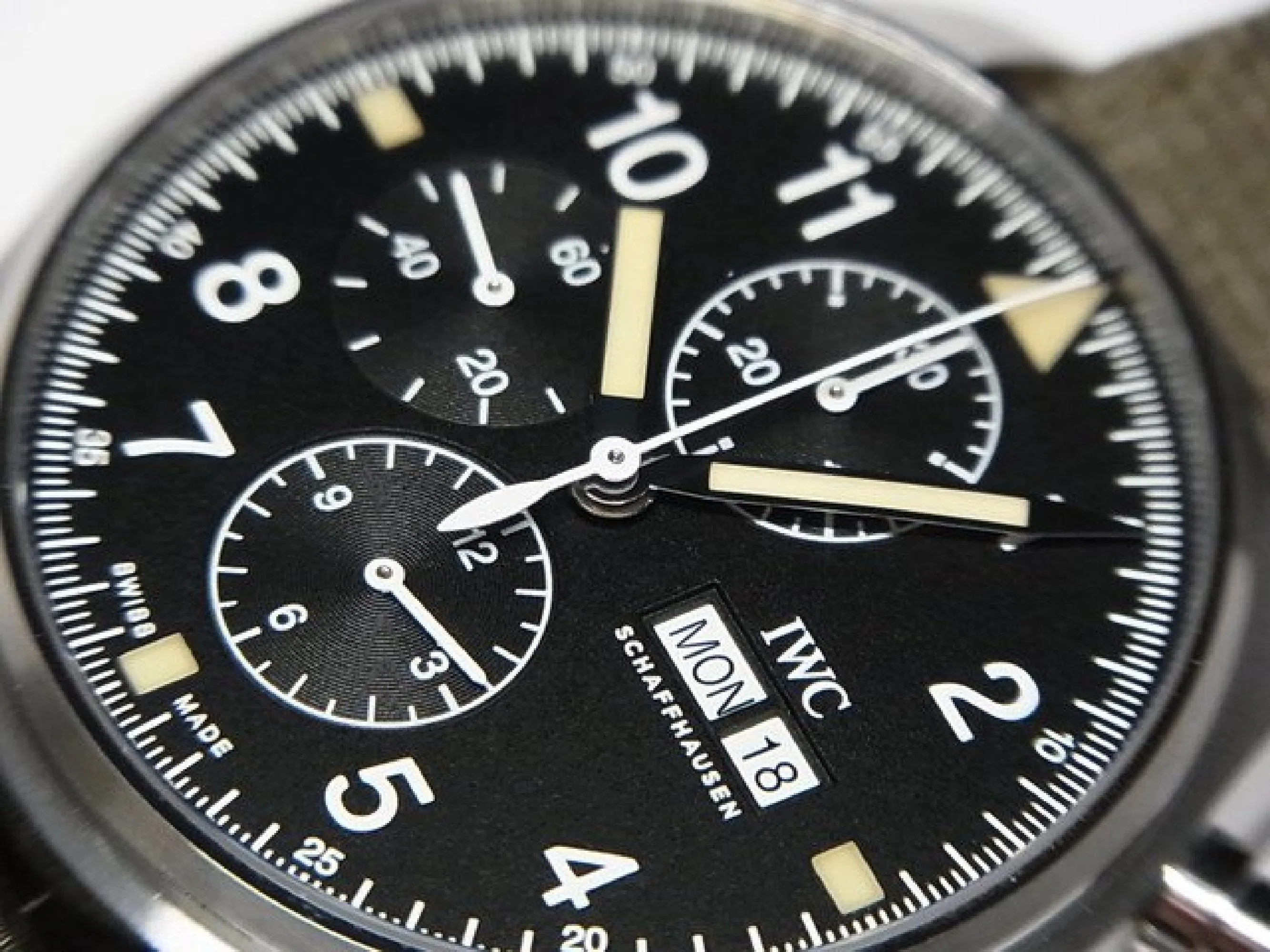 IWC Pilot's watch Chronograph IW377724 Genuine goods Mens 167655086