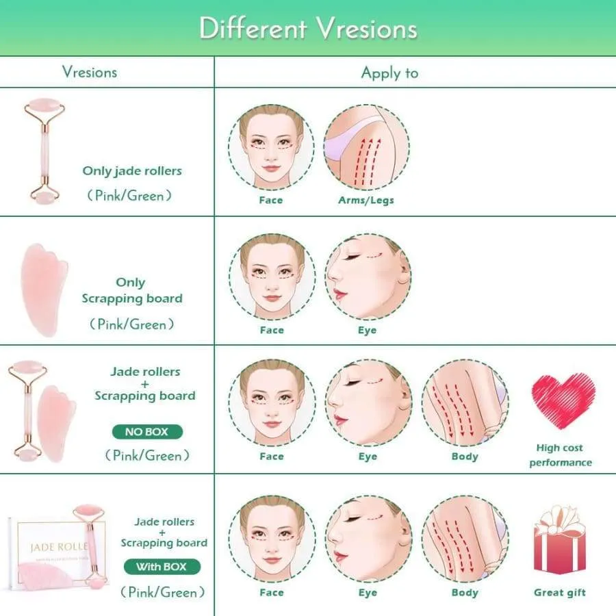 JADE NATURAL FACIAL MASSAGE ROLLER