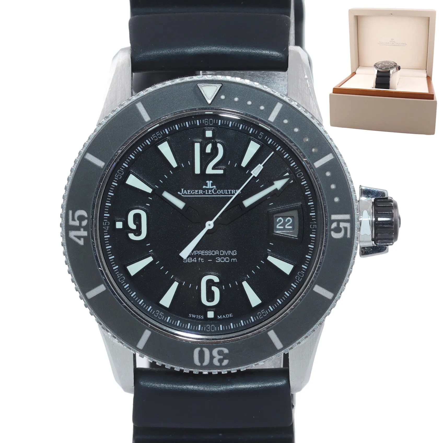 Jaeger-LeCoultre JLC Master Compressor Navy SEALs 42mm Steel 162.8.37 Dive Watch