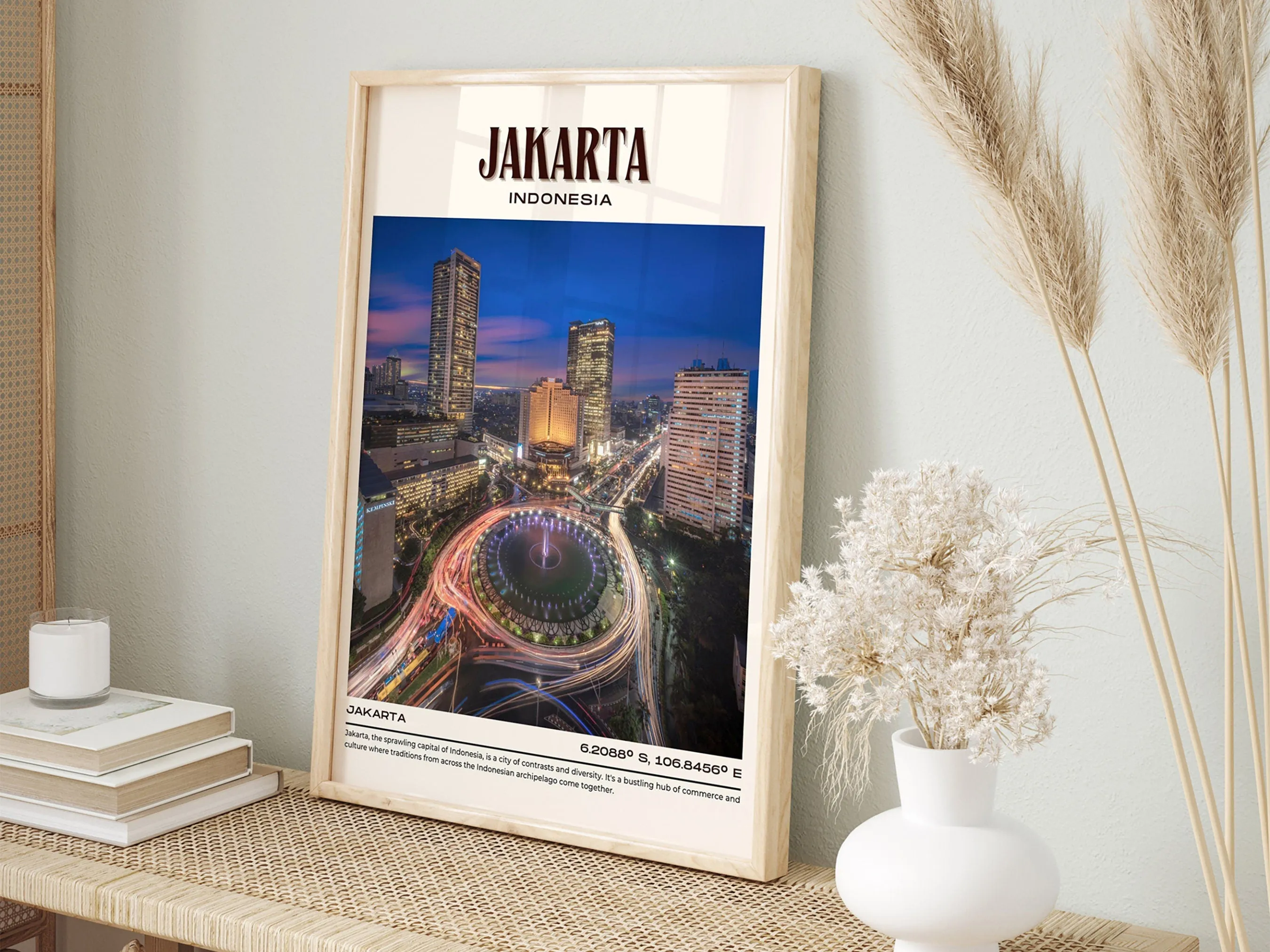 Jakarta Vintage Wall Art, Indonesia