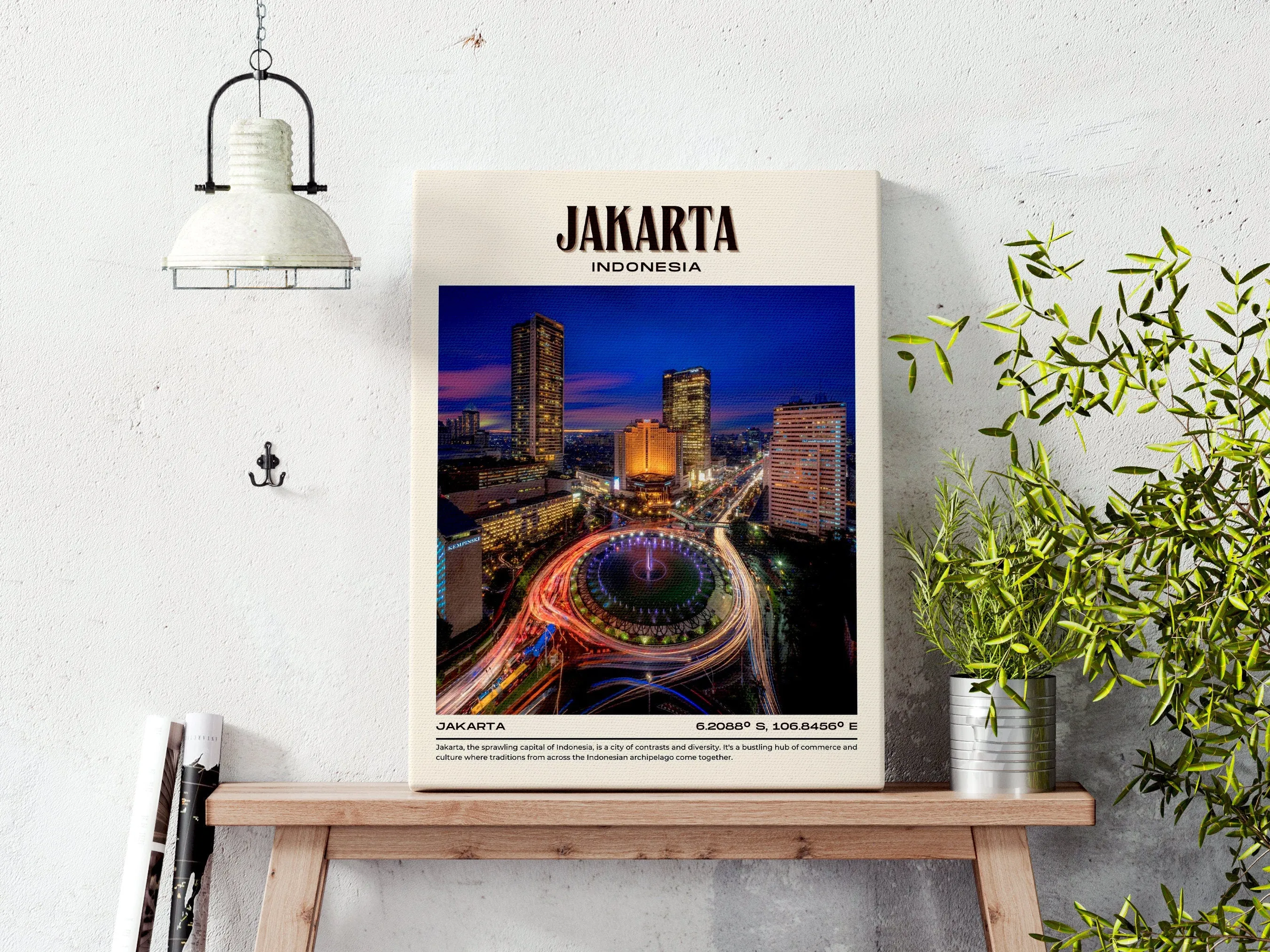 Jakarta Vintage Wall Art, Indonesia