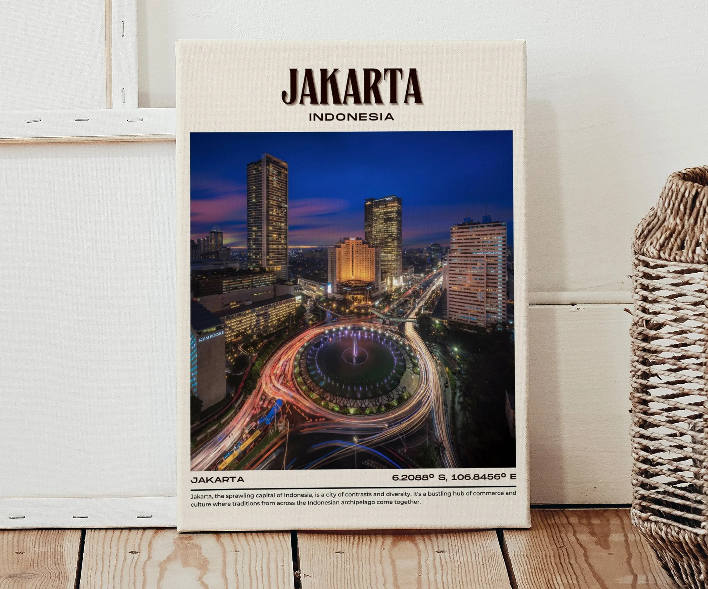 Jakarta Vintage Wall Art, Indonesia