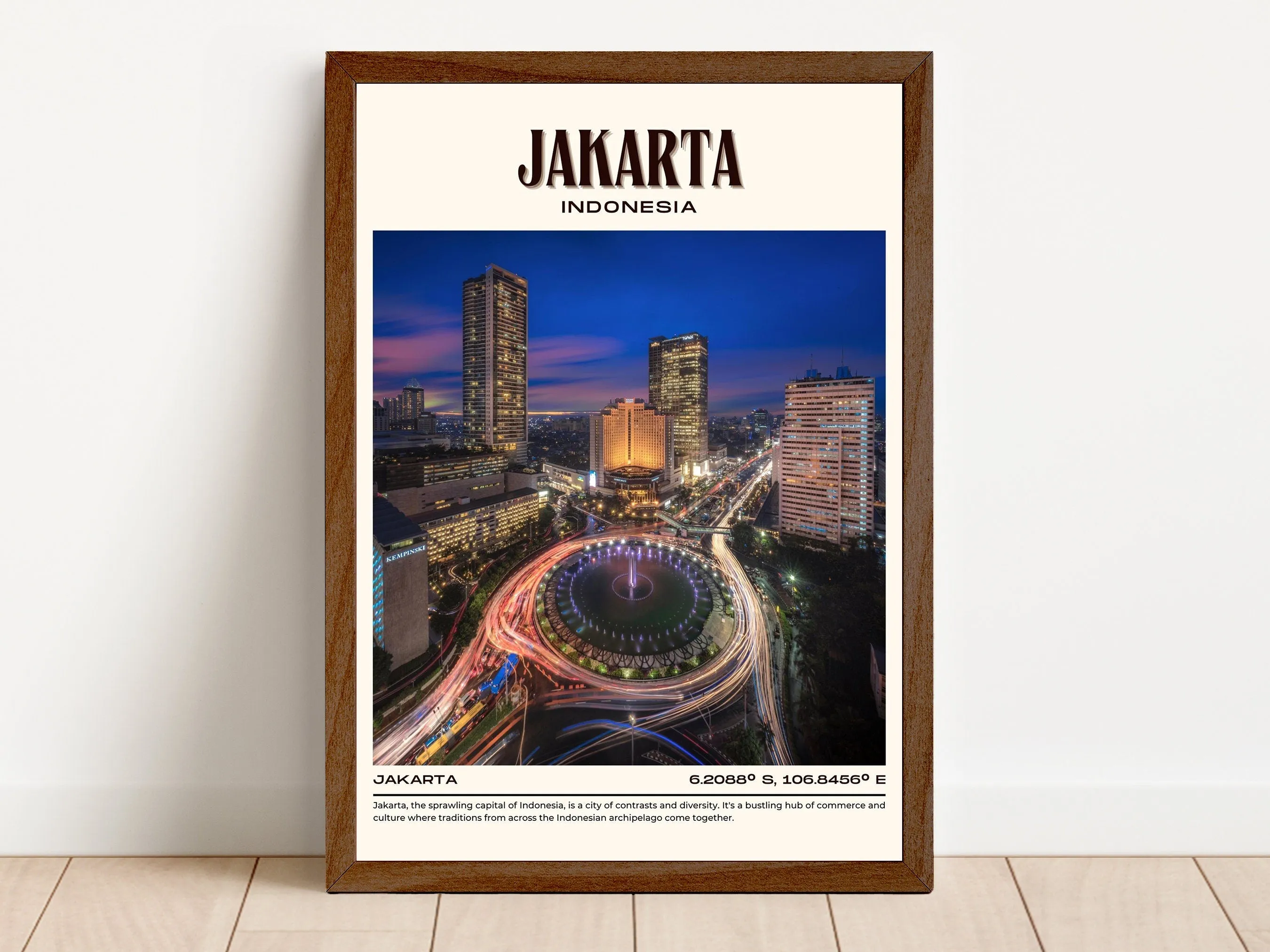 Jakarta Vintage Wall Art, Indonesia