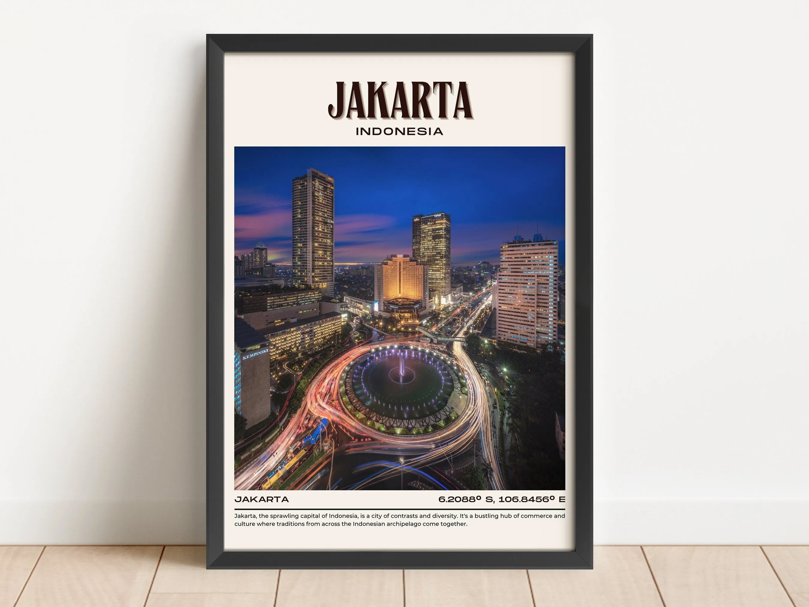 Jakarta Vintage Wall Art, Indonesia