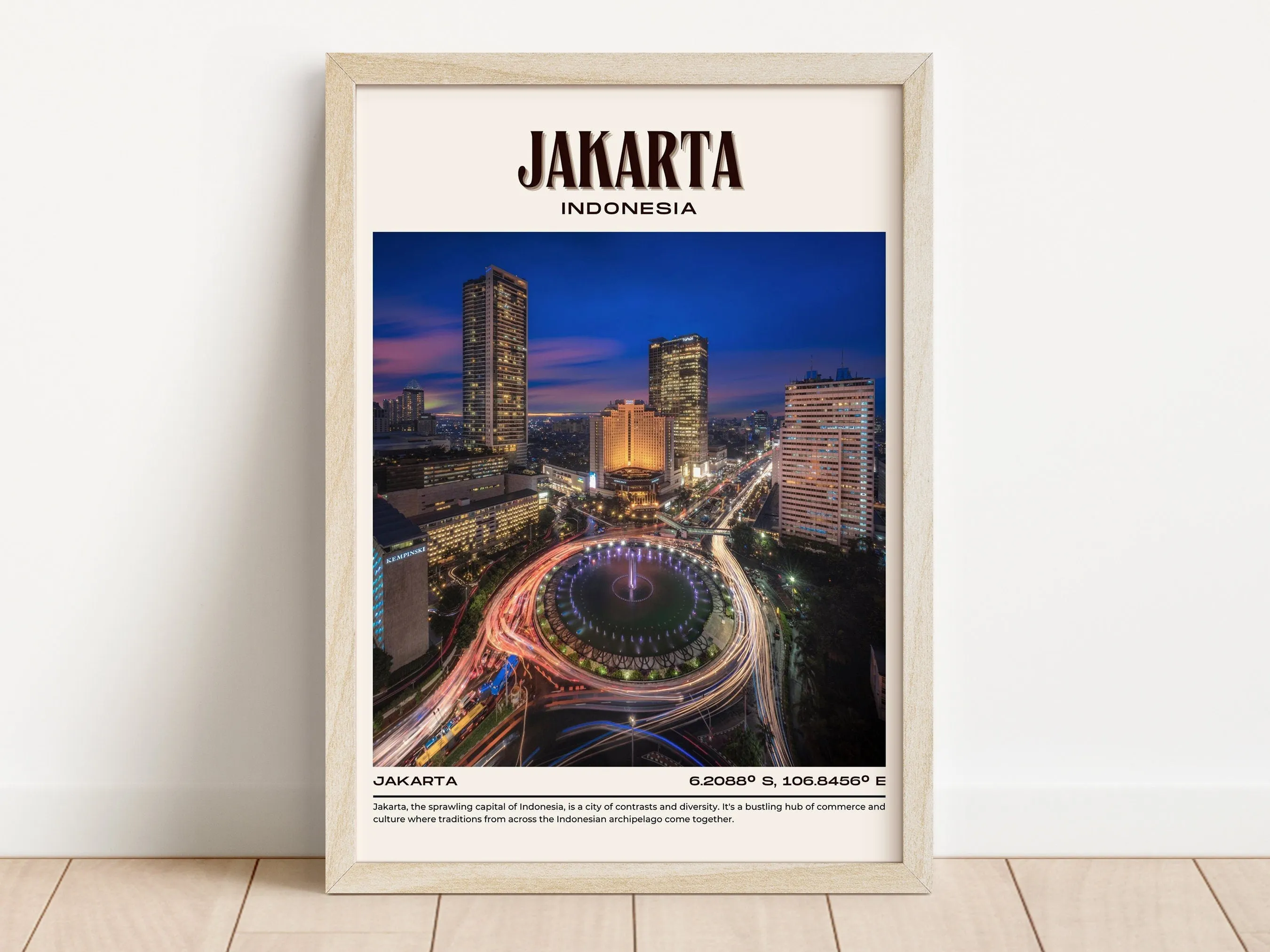 Jakarta Vintage Wall Art, Indonesia