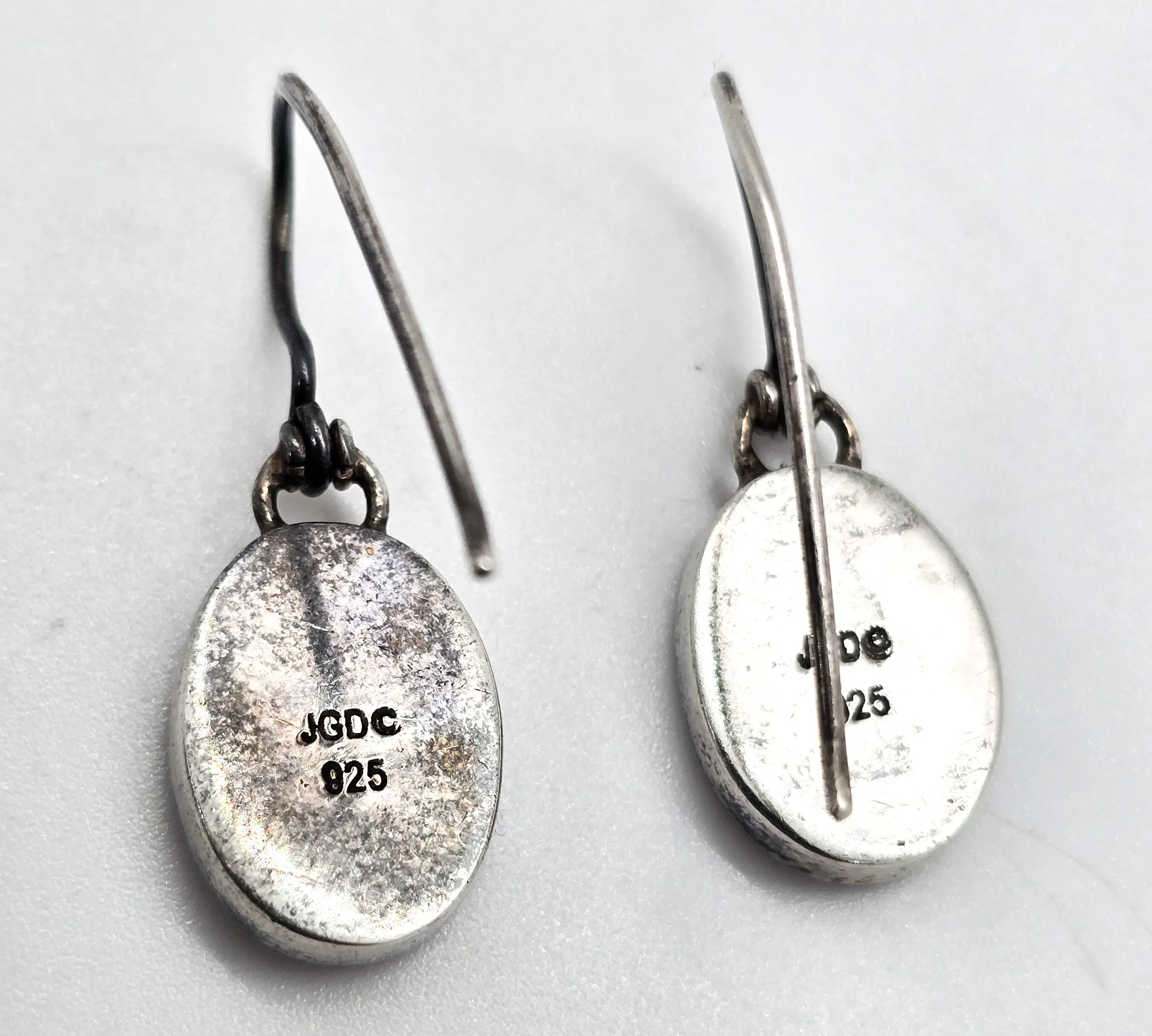 Janice Girardi JGD Black druzy Quartz sterling silver drop earrings