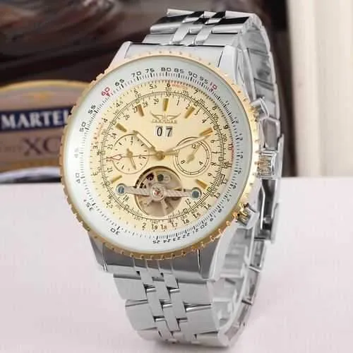JARAGAR F120506 Fashion Automatic Mechanical Watch Stainless Steel Strap Men Wrist Watch