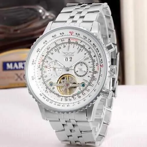 JARAGAR F120506 Fashion Automatic Mechanical Watch Stainless Steel Strap Men Wrist Watch