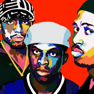 Jazz - A Tribe Called Quest portrait art - Limited Edition Giclee Art Print - Vakseen Art