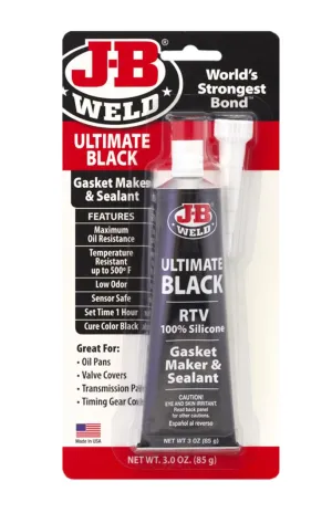 JB Weld Ultimate Black Rtv Gasket Maker & Sealant