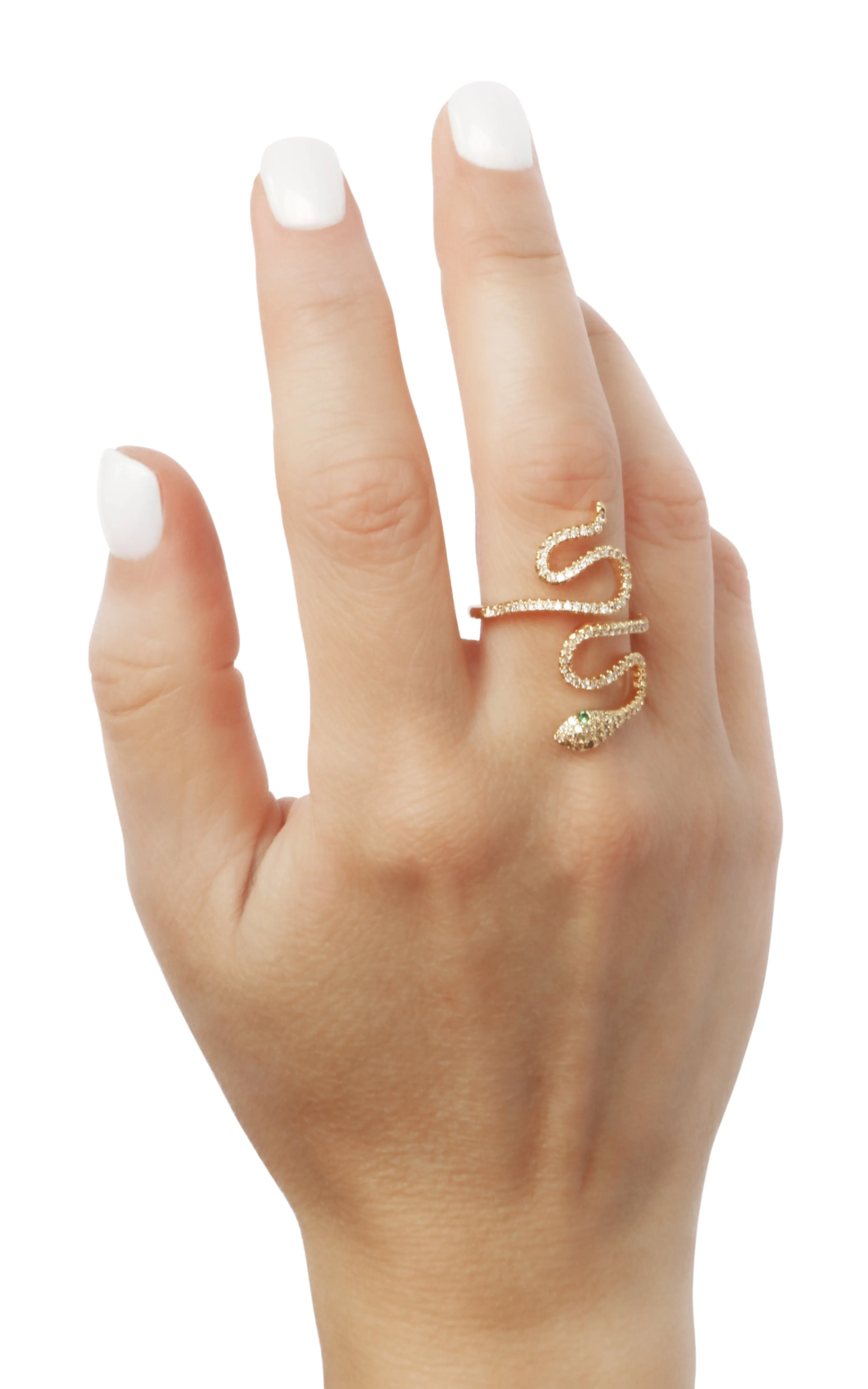 Jeweled Snake Cocktail Ring