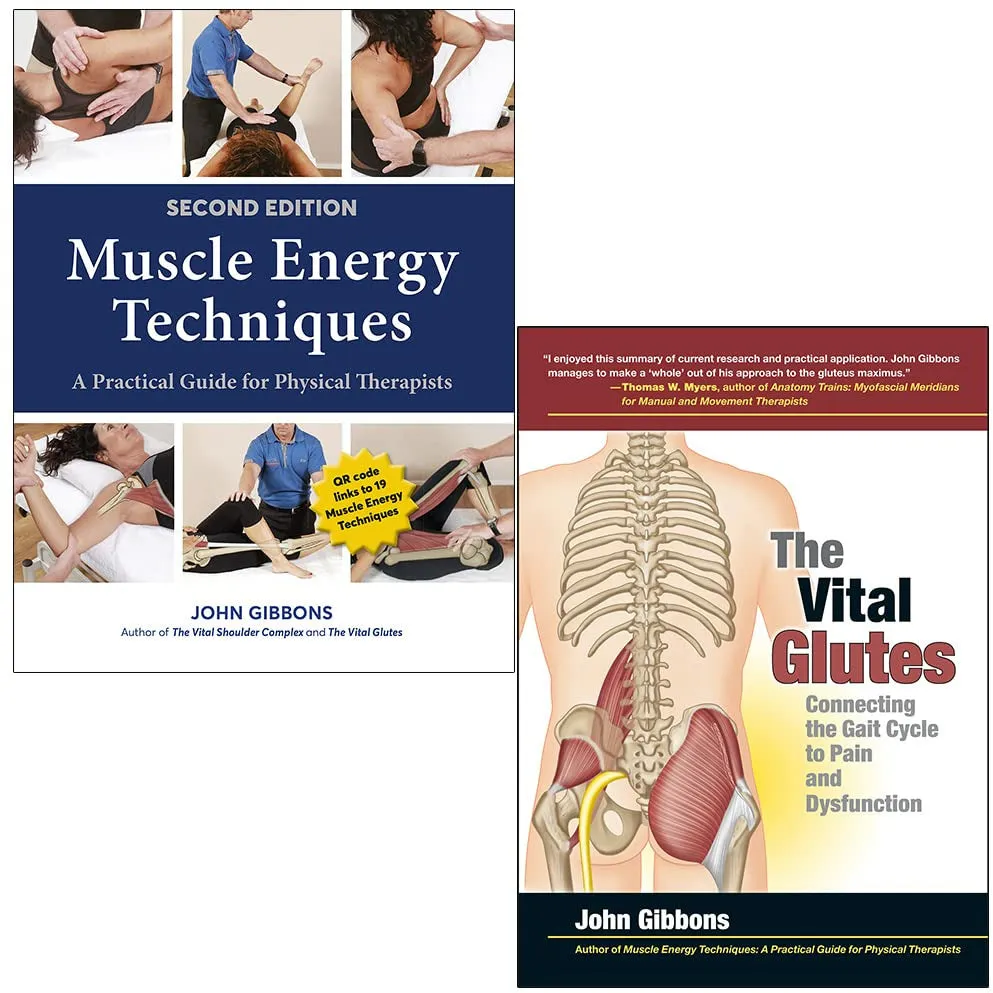 John Gibbons Collection 2 Books Set (Muscle Energy Techniques, The Vital Glutes)