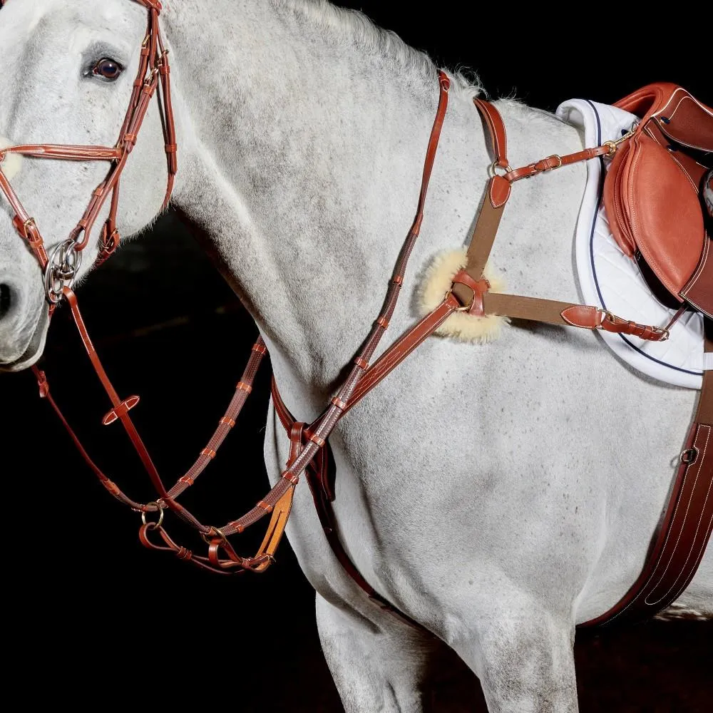 John Whitaker Valencia Premium 5-Point Sheepskin Breastplate