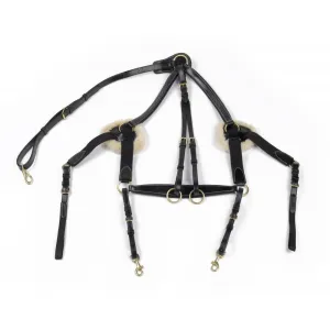 John Whitaker Valencia Premium 5-Point Sheepskin Breastplate