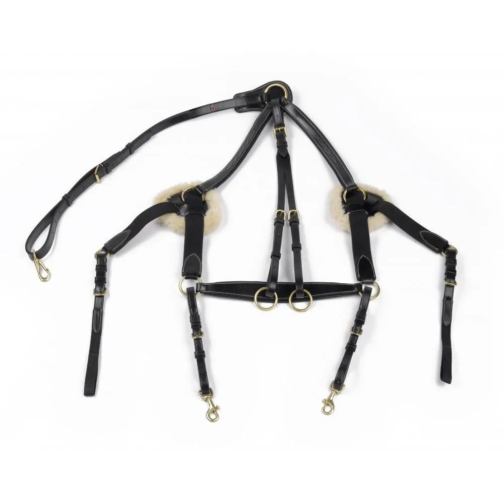John Whitaker Valencia Premium 5-Point Sheepskin Breastplate