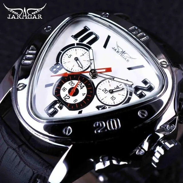 Jollynova - Automatic Racing Design Geometric Triangle Pilot Mechanical Watch