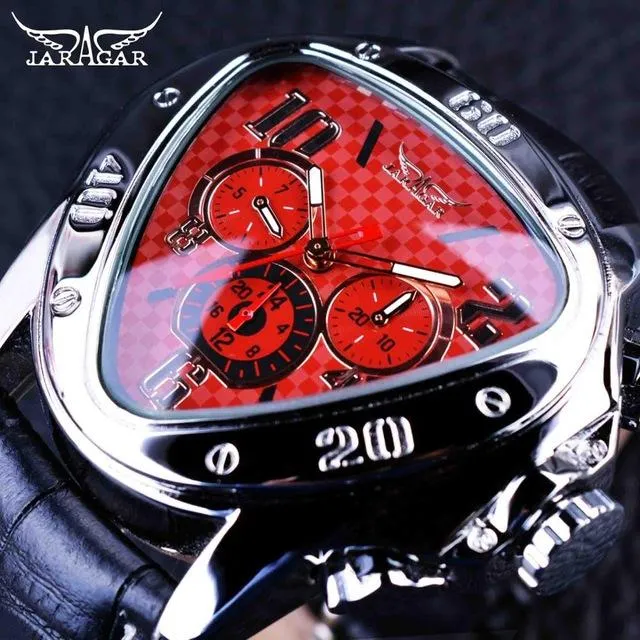 Jollynova - Automatic Racing Design Geometric Triangle Pilot Mechanical Watch