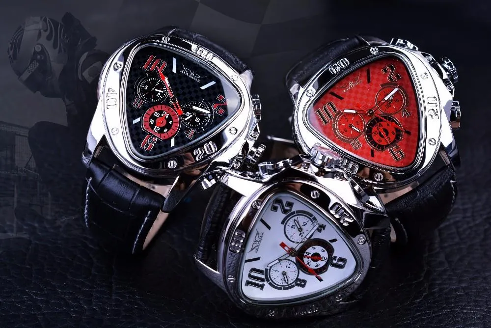 Jollynova - Automatic Racing Design Geometric Triangle Pilot Mechanical Watch