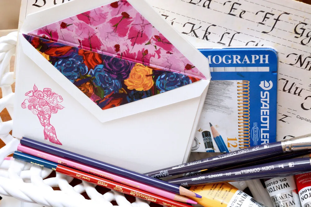 Jonathan Cohen x Dempsey and Carroll Engraved Boot  10 cards and 10 hand-lined envelopes