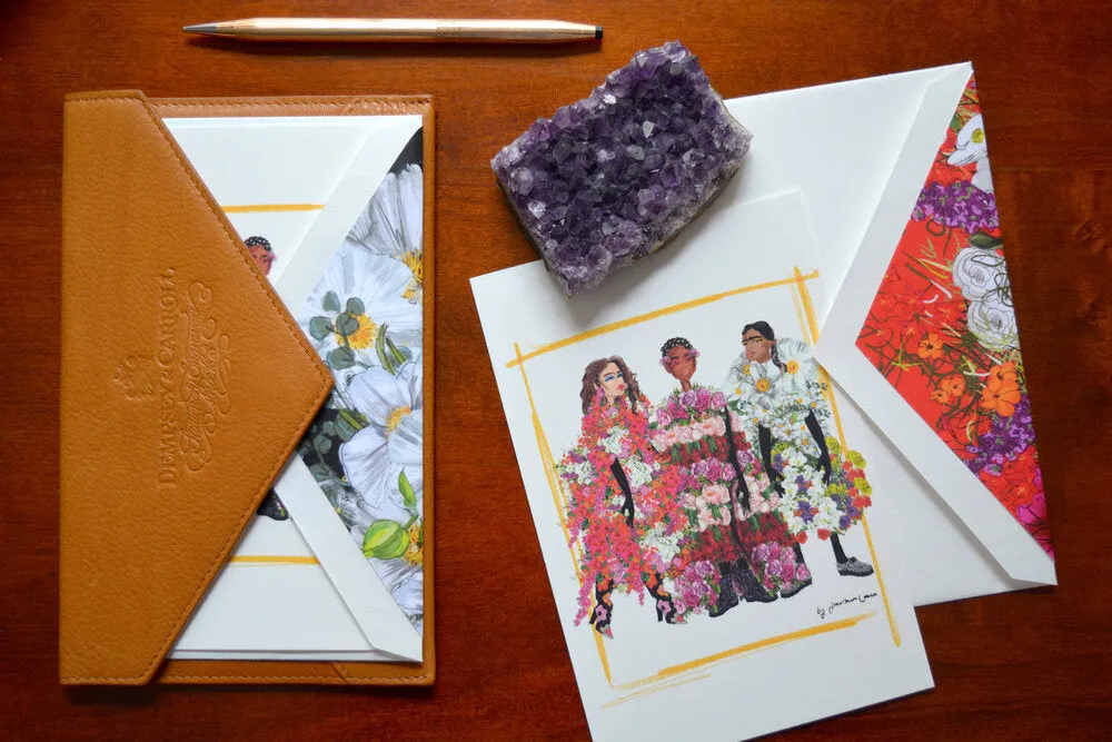Jonathan Cohen x Dempsey and Carroll Figures 10 cards and 10 hand-lined envelopes