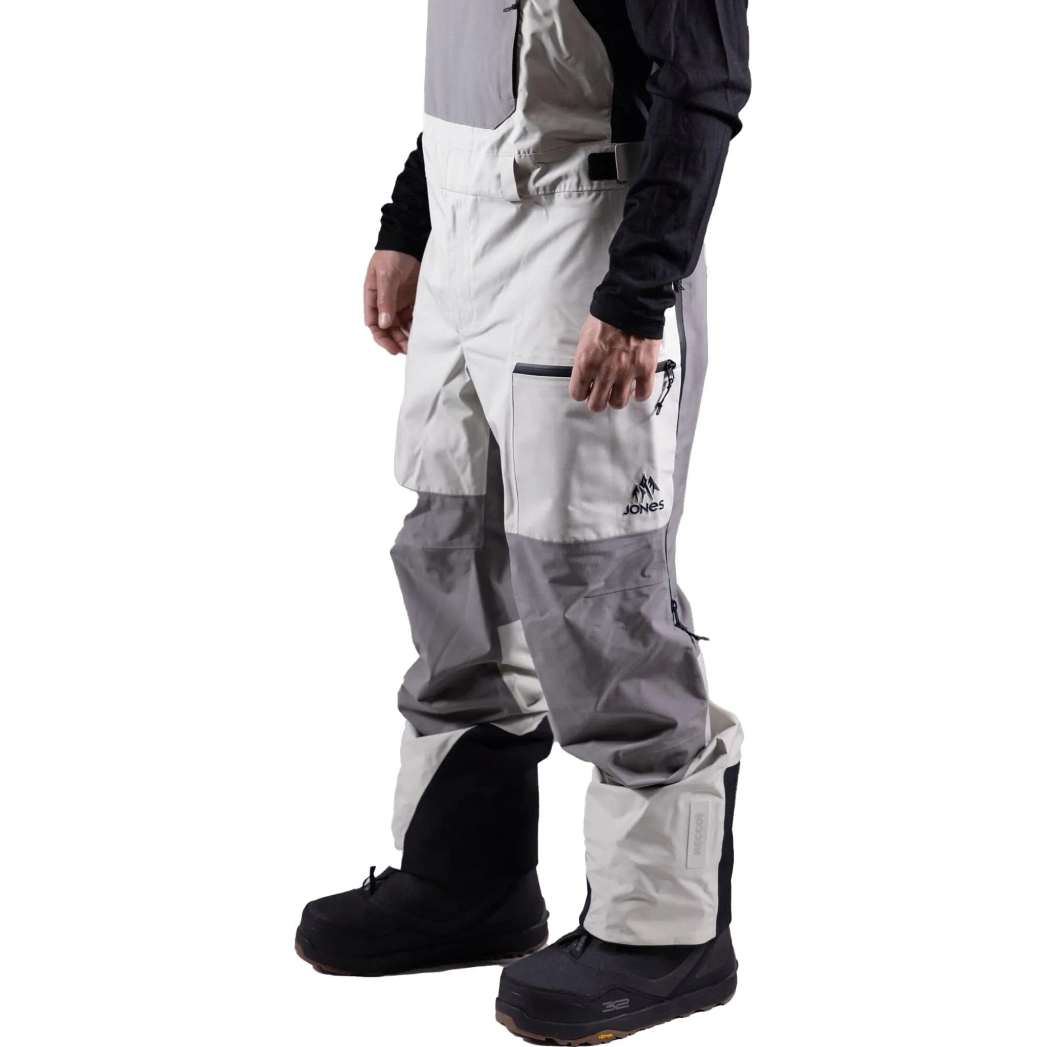 Jones MTN Surf Recycled Bib Smoke Gray 2025