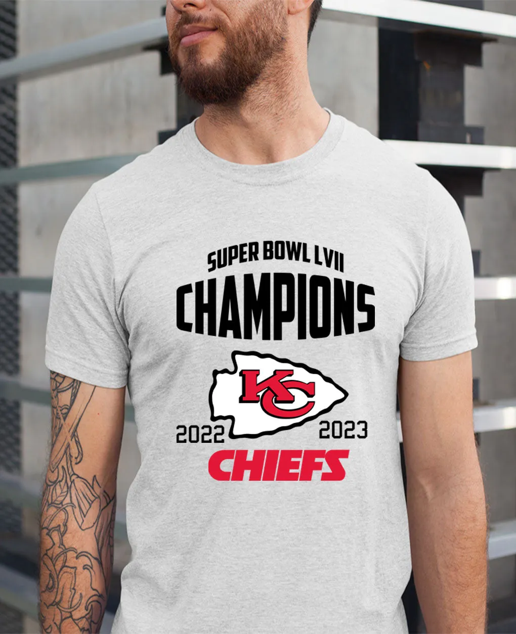 Kansas City CHIEFS T- Shirt NFL  Football Super Bowl LVII Champions Small-3X
