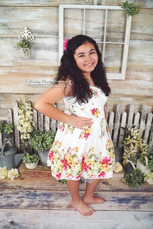 Kate Children Vintage Spring Veranda backdrop designed by Arica Kirby