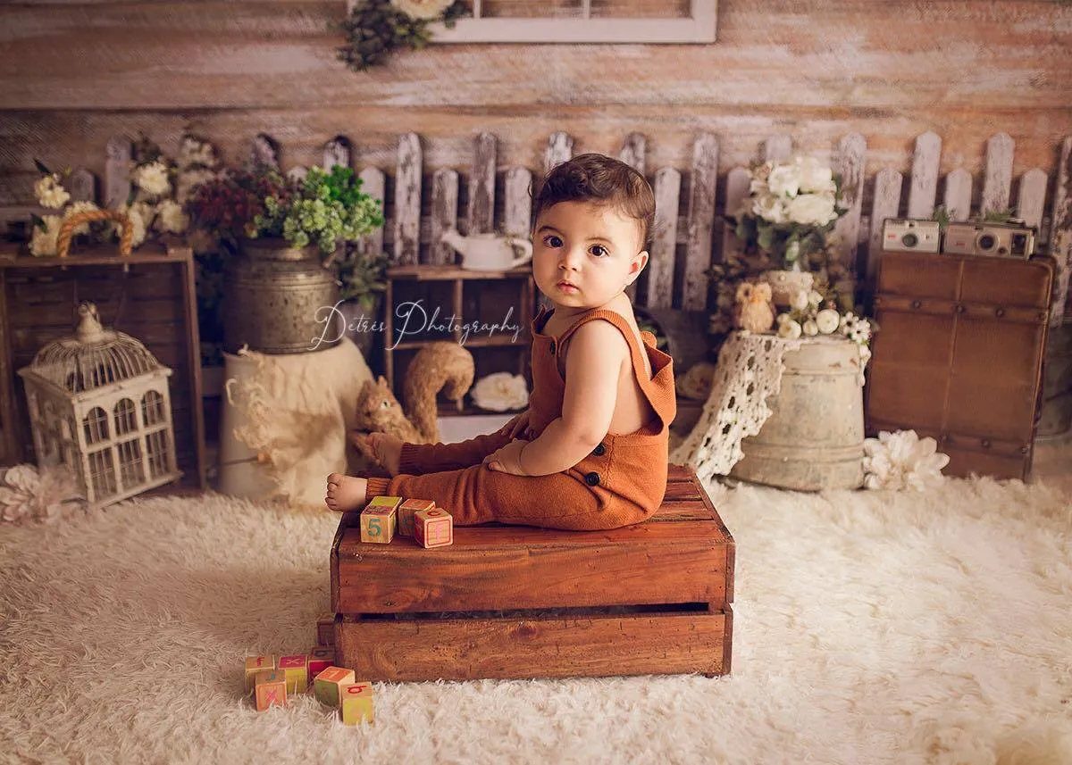 Kate Children Vintage Spring Veranda backdrop designed by Arica Kirby