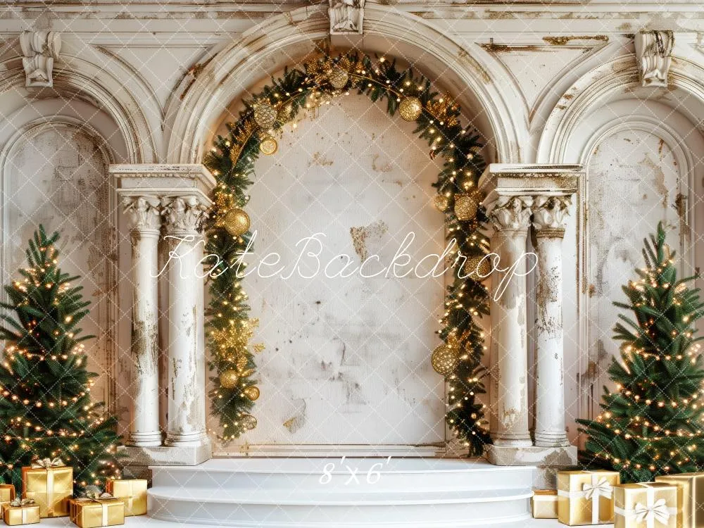 Kate Christmas Tree Vintage Arch Backdrop Designed by Patty Robert