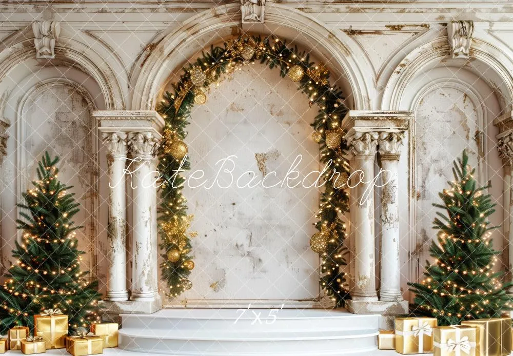 Kate Christmas Tree Vintage Arch Backdrop Designed by Patty Robert