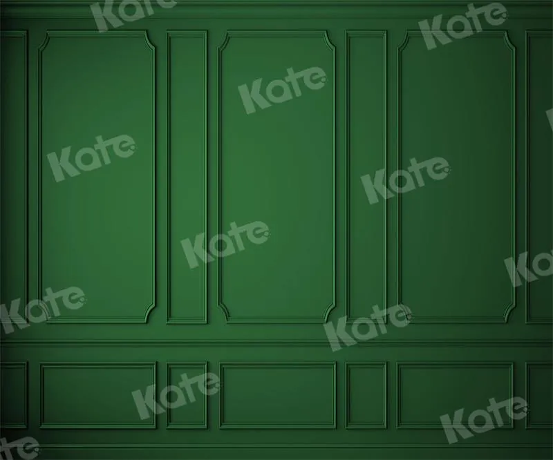 Kate Christmas Vintage Green Wall Backdrop for Photography