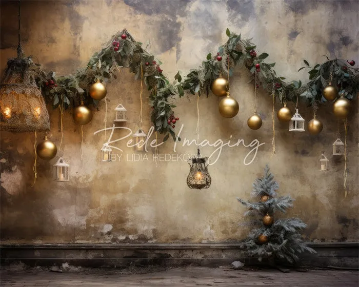 Kate Christmas Vintage Wall Backdrop Designed by Lidia Redekopp