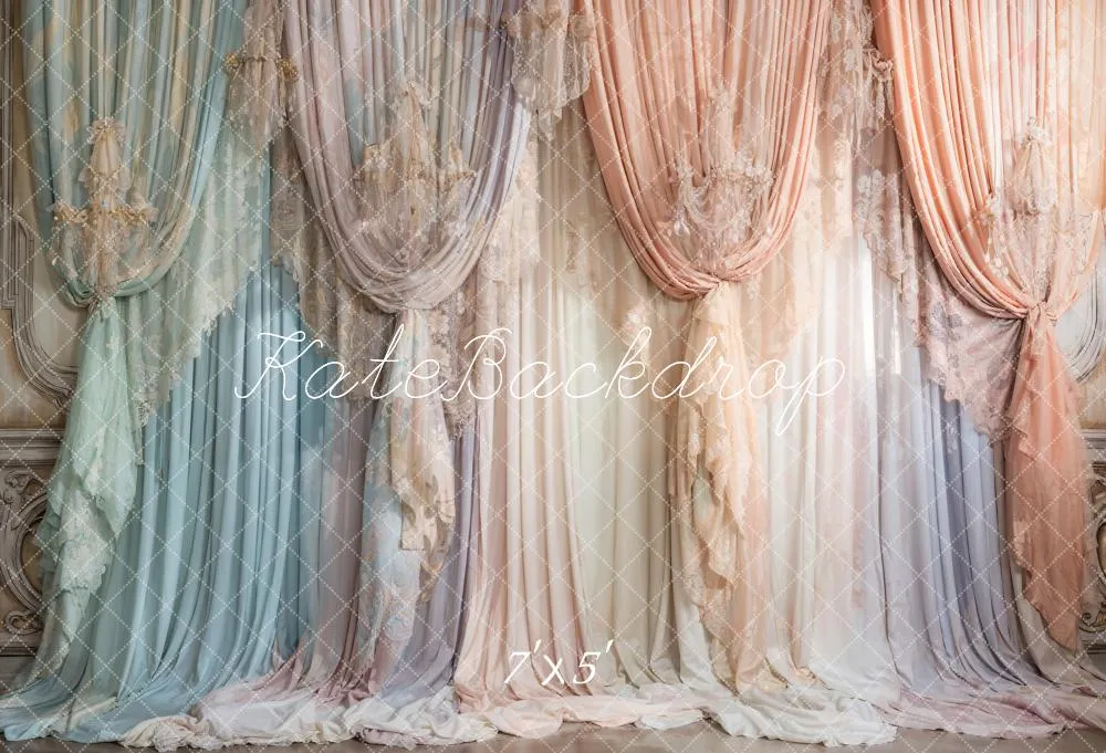 Kate Colorful Curtains Backdrop Designed by Emetselch