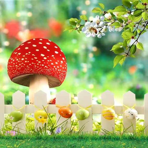 Kate Easter Backdrops Natural Scenery Spring Photography Background for Children Colorful Eggs Photo Background