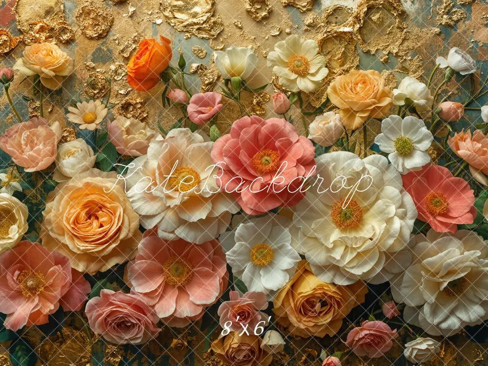 Kate Fine Art Colorful Flower Backdrop Designed by Emetselch